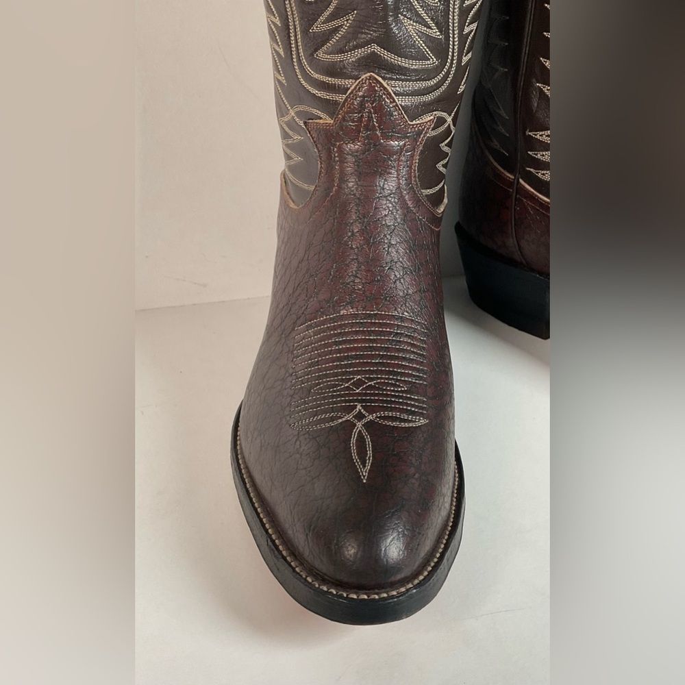 Vintage Tony Lama Caribou Buckaroo Boots | Exotic | Gold Label | Cowboy | 11 E - Picture 10 of 16